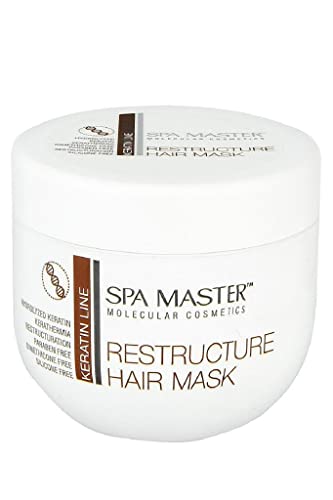 Spa Master - Mascarilla reestructuración del cabello con keratina 500ml